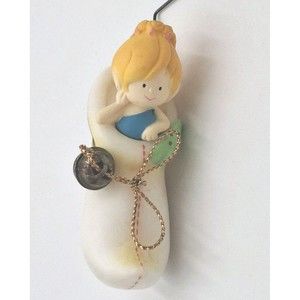 VTG AGC Herself The Elf 1985 In Pointy Toe Stocking PVC 3" Ornament